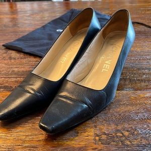 Authentic Chanel Black pumps